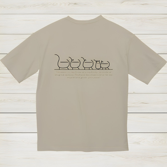 Mysterious Cats-ビックシルエットTシャツ