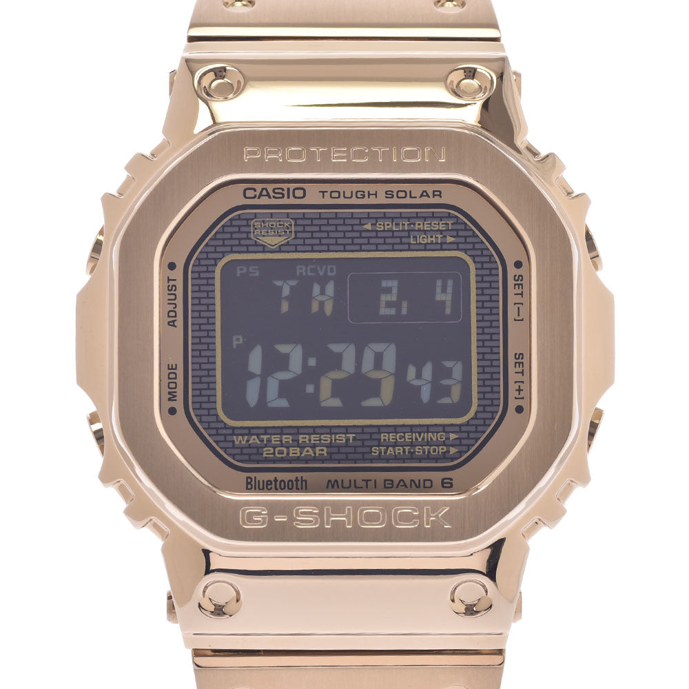 G-SHOCK ジーショック GMW-B5000 メンズ SS/GP 腕時計 ソーラー電波時計 黒文字盤 Aランク 中古 