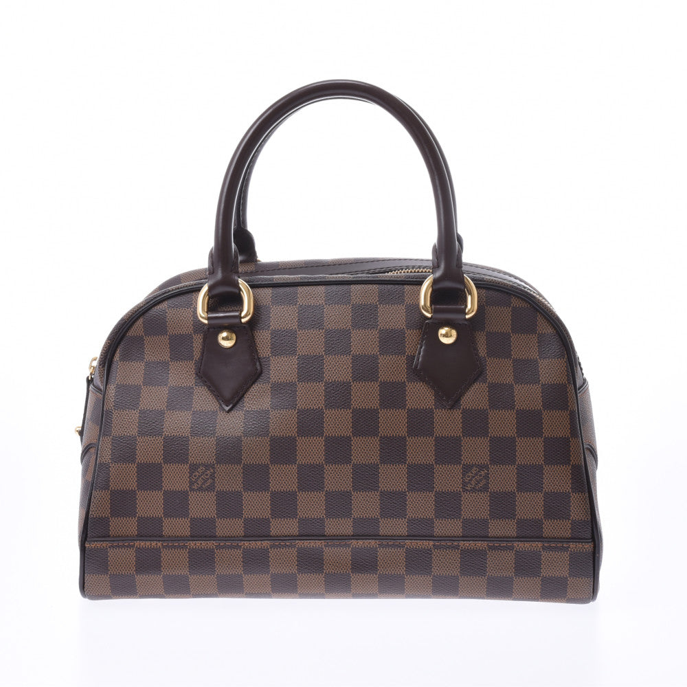 LOUIS VUITTON ルイヴィトン ダミエ ドゥオモ ブラウン N60008 レディース ハンドバッグ Bランク 中古 