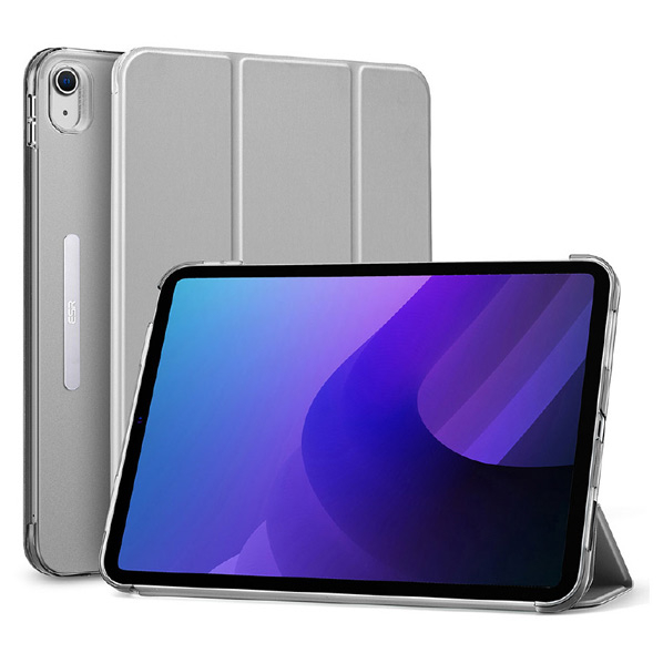 ESR iPad (第10世代)用ウルトラスリム Smart Folio ケース ASCEND グレー ES24813