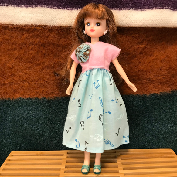 チョコミントな気分コーデ ハンドメイド リカちゃん 服