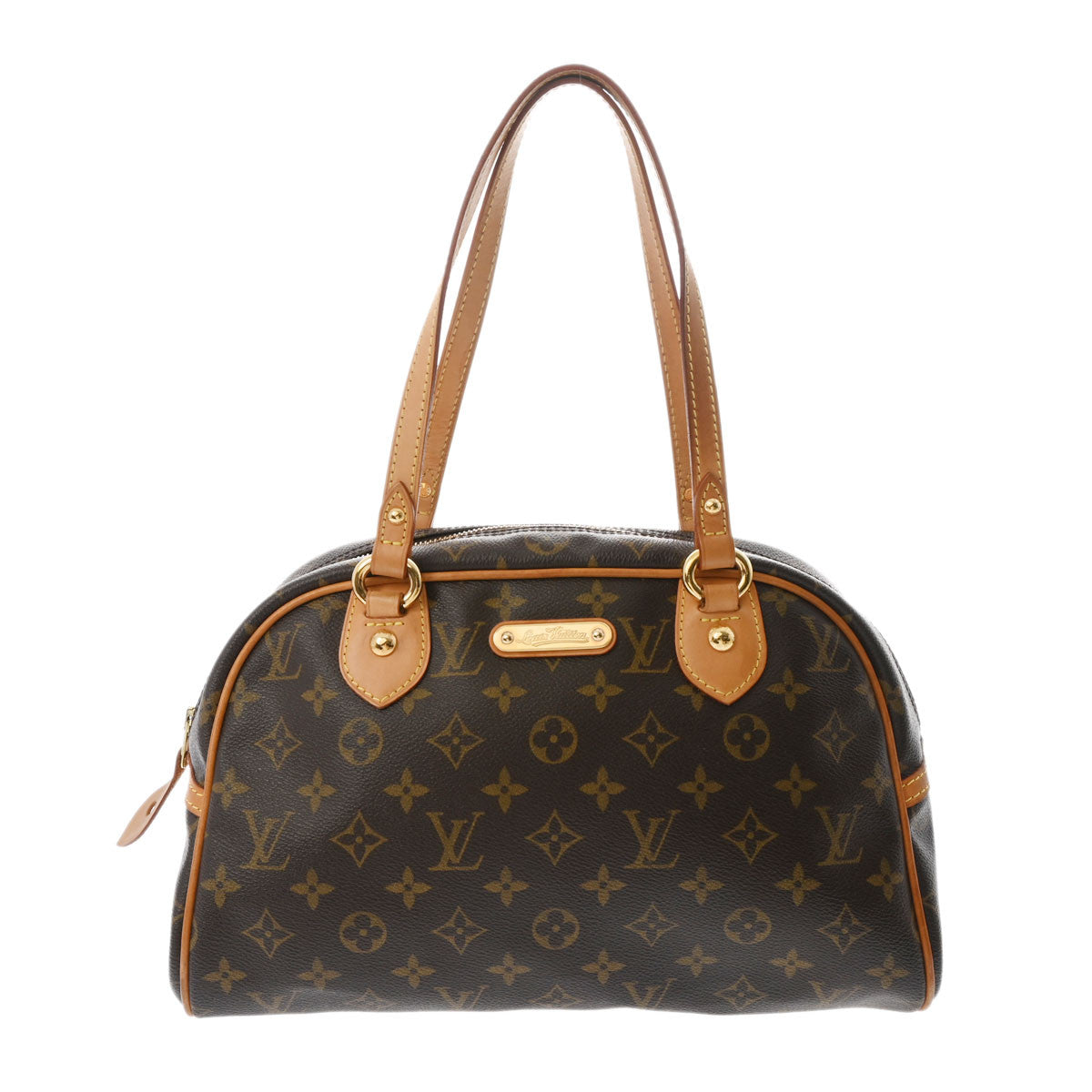 LOUIS VUITTON ルイヴィトン モノグラム モントルグイユ PM ブラウン M95565 レディース モノグラムキャンバス ハンドバッグ Bランク 中古 