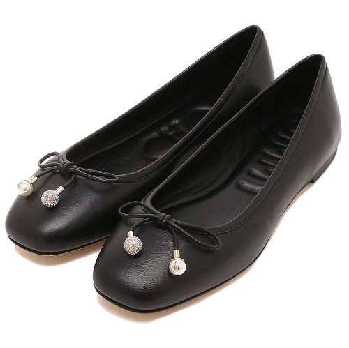 ジミーチュウ バレエシューズ フラットシューズ エルメフラット ブラック レディース JIMMY CHOO ELMEFLAT NAP