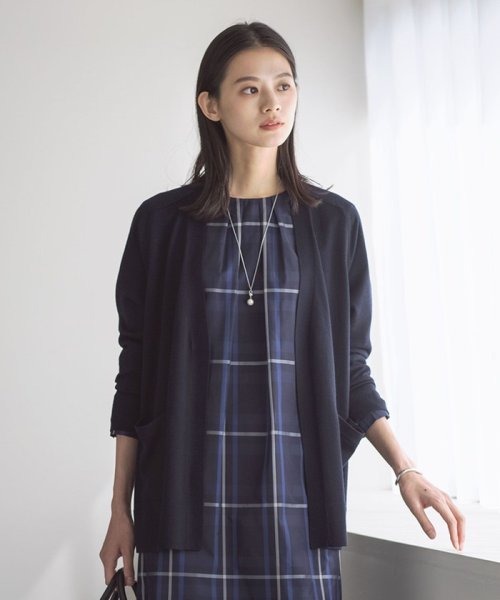 【洗える】KNIT BASIC ロングカーディガン