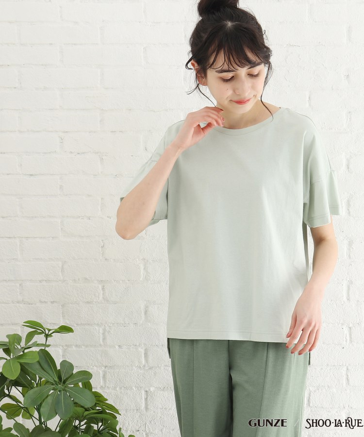 シューラルー/【GUNZE】睡眠専用Tシャツ「寝るT」sweet　label（半袖）