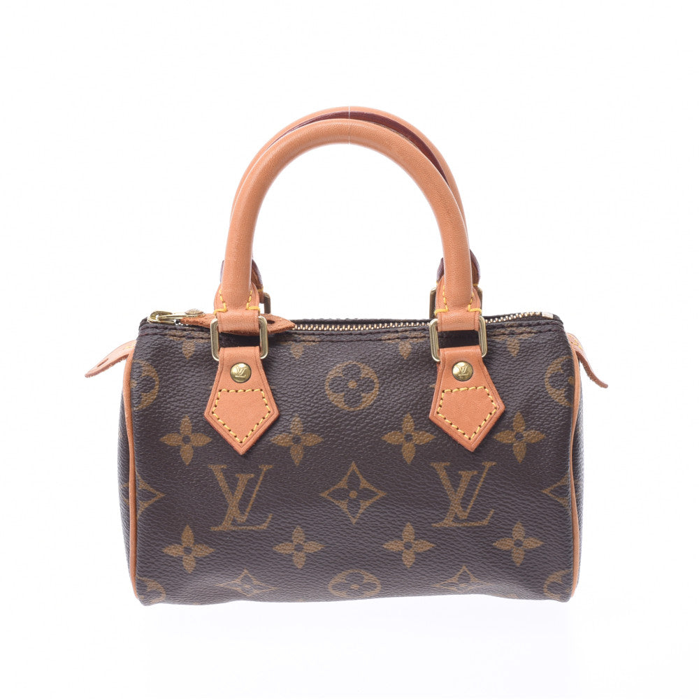 LOUIS VUITTON ルイヴィトン モノグラム ミニスピーディ 2WAYバッグ ブラウン M41534 レディース モノグラムキャンバス レザー ハンドバッグ ABランク 中古 