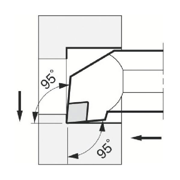 京セラ 内径・奥端面加工用ホルダ SPKセラミック S-CCLN S50U-CCLNR12-ID4 552-0576（直送品）