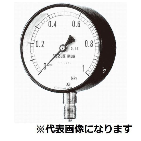 旭計器工業 ブルドン管圧力計 A形 【101ーA450X10MPA】 101-A450X10MPA 1個（直送品）