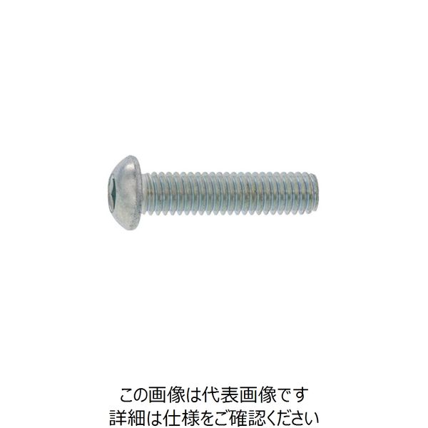 SUNCO ユニクロ ボタンCAP(日産ネジ JIS B 1174 4×8 (1000本入) A0-00-100N-0040-0080-01（直送品）