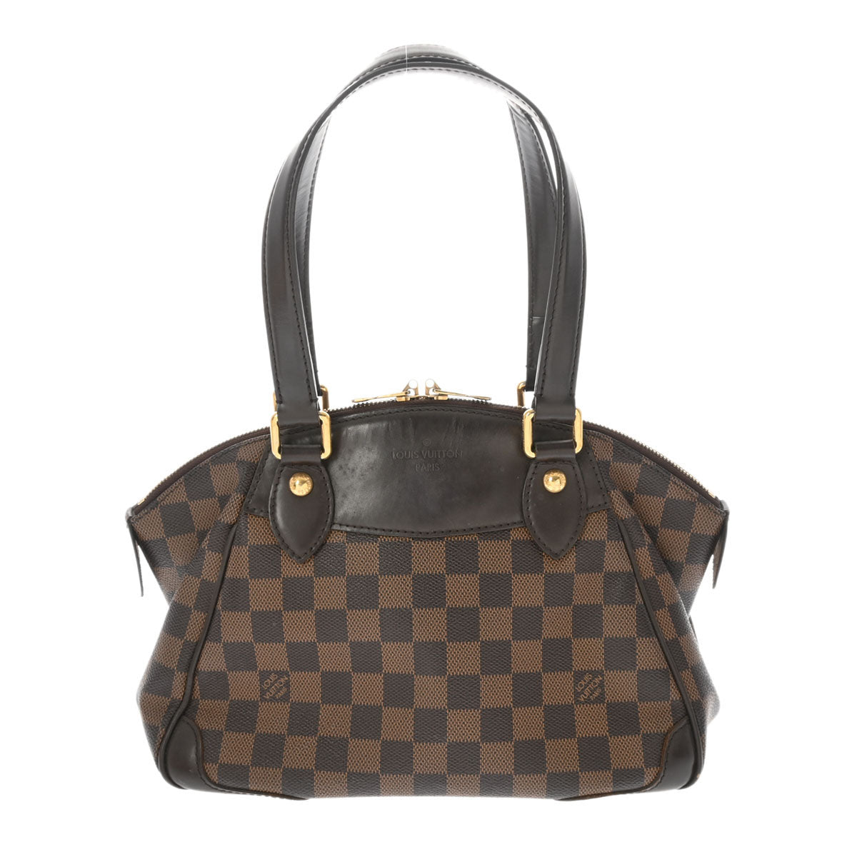 LOUIS VUITTON ルイヴィトン ダミエ ヴェローナ PM  ブラウン N41117 レディース ダミエキャンバス ハンドバッグ Bランク 中古 