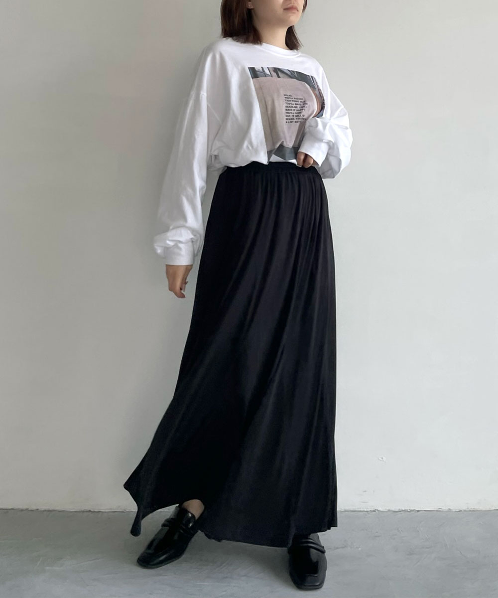 マージュール/OTONA MATTE SILKY SKIRT