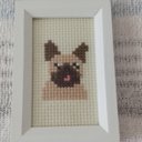 クロスステッチ刺繍ミニ額 犬シリーズ⑧