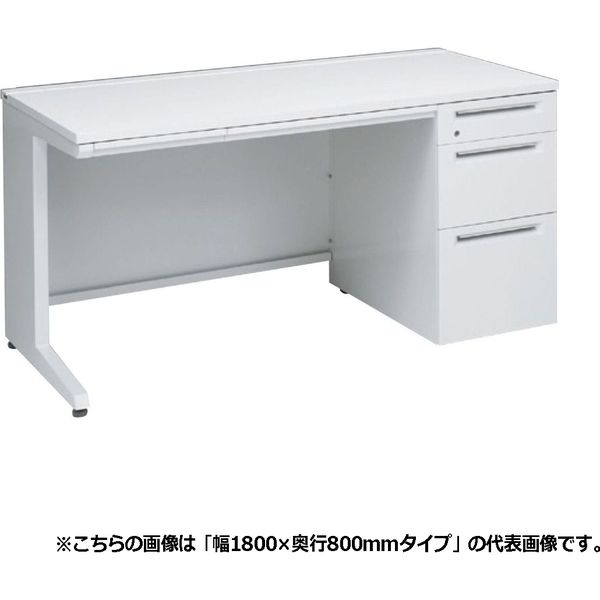 オカムラ アドバンスＳ 片袖机 3段(B5) 引出し付  幅1500×奥行800×高さ720mm 3VBNBG