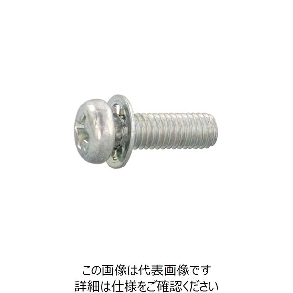 SUNCO 三価ホワイト （+）ナベLI＝2（内歯 3×8 （2000本入） 261-9765（直送品）