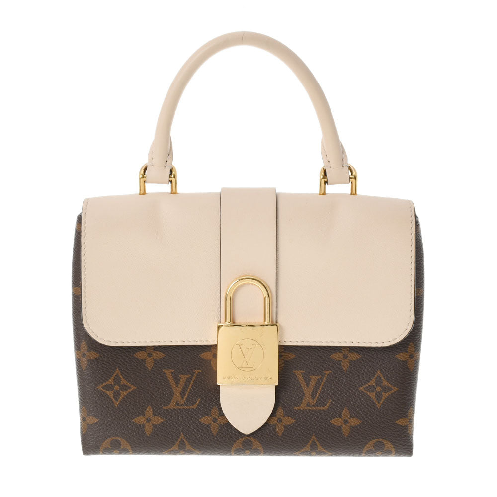 LOUIS VUITTON ルイヴィトン モノグラム ロッキーBB クレーム Ｍ44653 レディース モノグラムキャンバス 2WAYバッグ ABランク 中古 