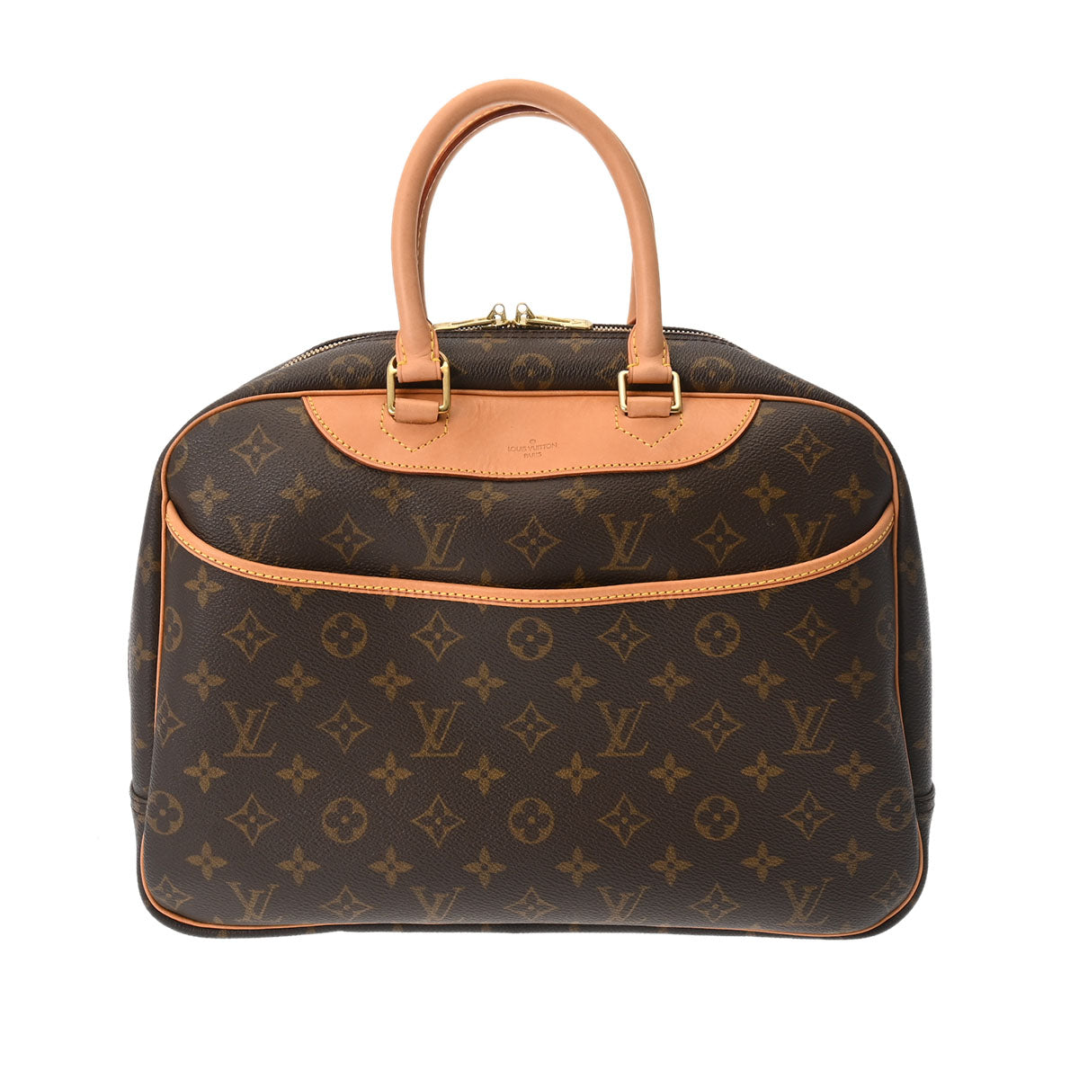 LOUIS VUITTON ルイヴィトン モノグラム ドーヴィル ブラウン M47270 レディース モノグラムキャンバス ハンドバッグ ABランク 中古 