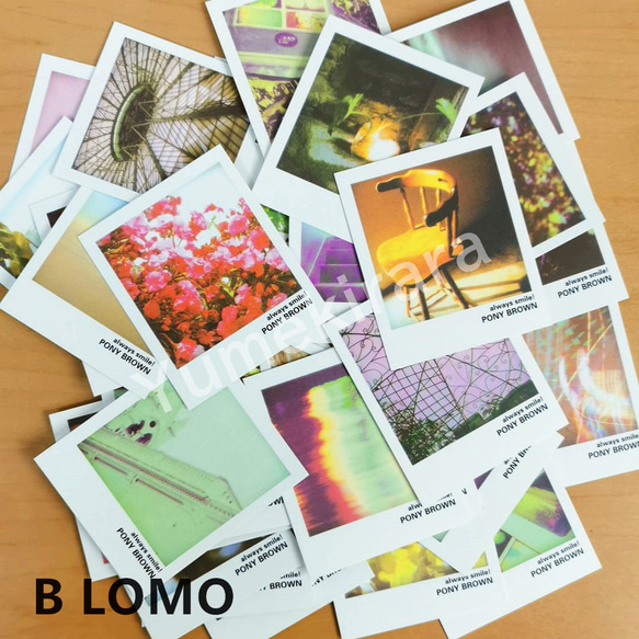 3種　イラスト　フラグ　写真風　ミニ　LOMOカード　紙モノ 40枚