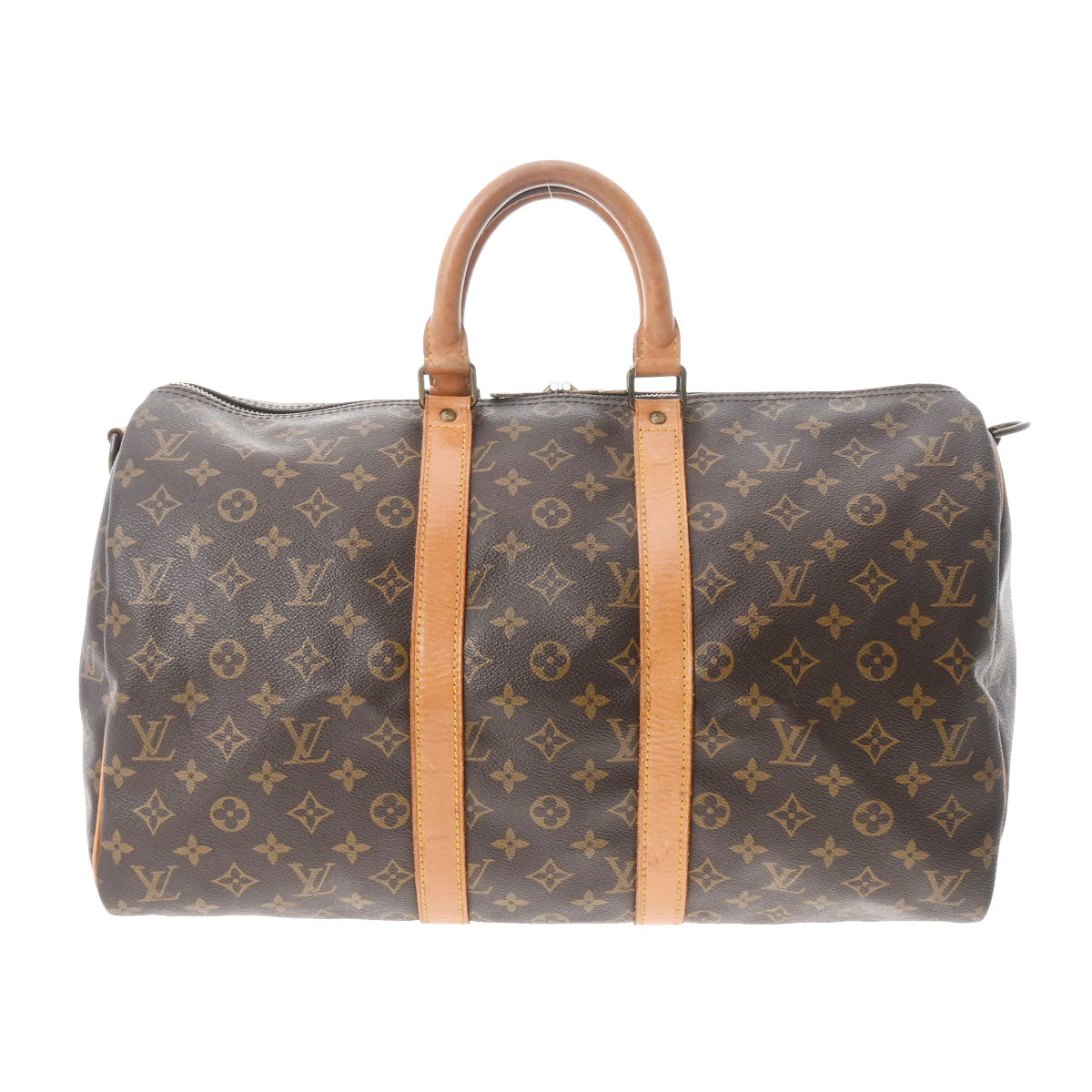 LOUIS VUITTON ルイヴィトン モノグラム キーポルバンドリエール 45 ブラウン M41418 ユニセックス モノグラムキャンバス ボストンバッグ Bランク 中古 