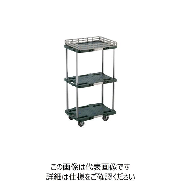 連結型樹脂製台車 ルートバン こぼれ止め付 _2