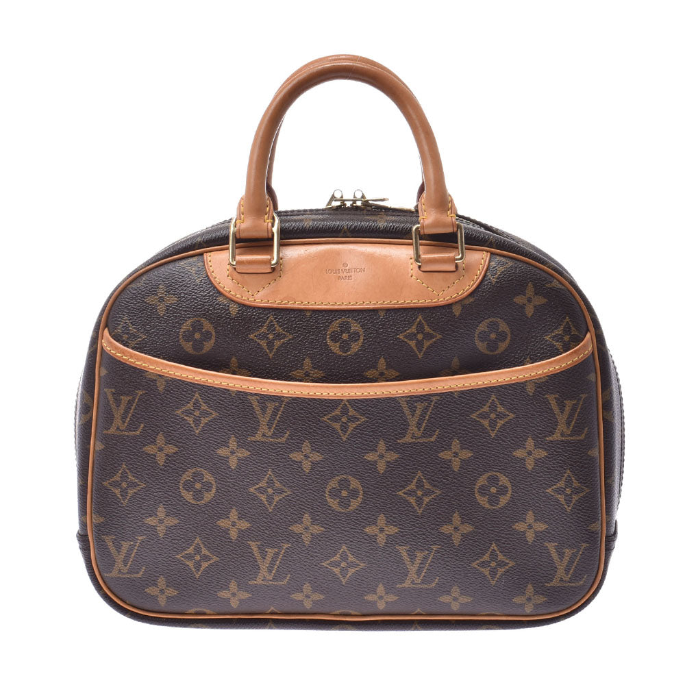 LOUIS VUITTON ルイヴィトントゥルーヴィル  モノグラム ブラウン ユニセックス モノグラムキャンバス ハンドバッグ M42228  中古