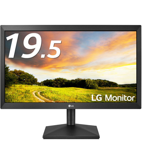 LG 19.5インチワイド液晶モニター ブラック 20MK400H-B 1台