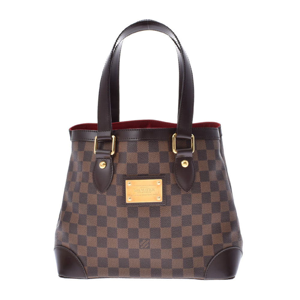 LOUIS VUITTON ルイヴィトン ハムステッドPM ブラウン N51205 レディース ダミエキャンバス ハンドバッグ Aランク 中古 