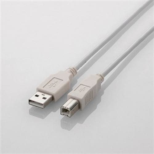 エレコム USB2.0ケーブル 2.0m ホワイト U2C-BN20WH