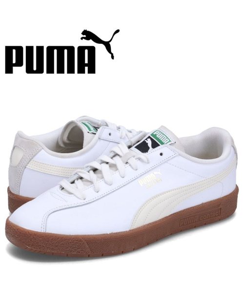 PUMA プーマ スニーカー デルフィン レザー メンズ 厚底 DELPHIN LEATHER ホワイト 白 390686－01