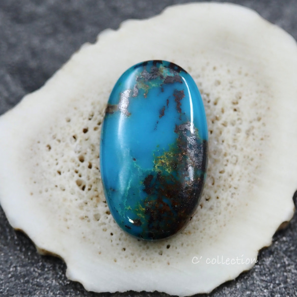 9,62ct Kingman Turquoise ハイグレード キングマンターコイズ K-89 ルース 天然石