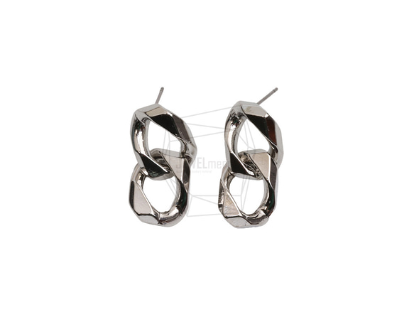 ERG-2750-R【2個入り】チェーンリンクピアス,Chain Link Post Earring