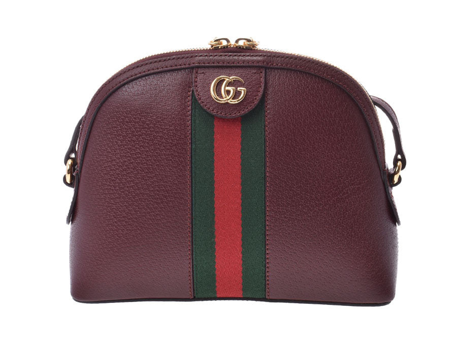 グッチ オフィディア ショルダーバッグ スモール エンジ G金具 レディース レザー 未使用 美品 GUCCI 箱 中古 