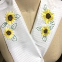 セール　洗える手刺繍はんえり 向日葵　夏もの