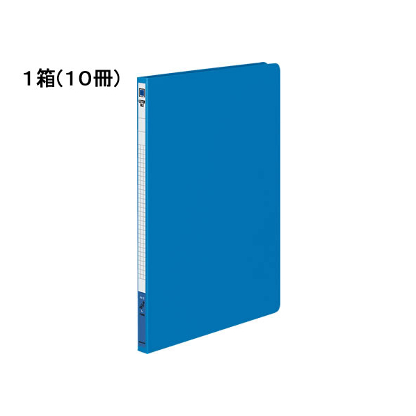 コクヨ レターファイル(色厚板紙) A4タテ とじ厚12mm 青 10冊 1箱(10冊) F810138-ﾌ-550B