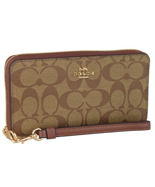 【Coach(コーチ)】Coach コーチ Long Zip Wallet In Signature