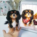 【オーダーメイドペット】羊毛フェルト、うちの子　犬ぬいぐるみ、フェルト犬、羊毛犬、肖像画、犬猫人形 プレゼントやギフトに