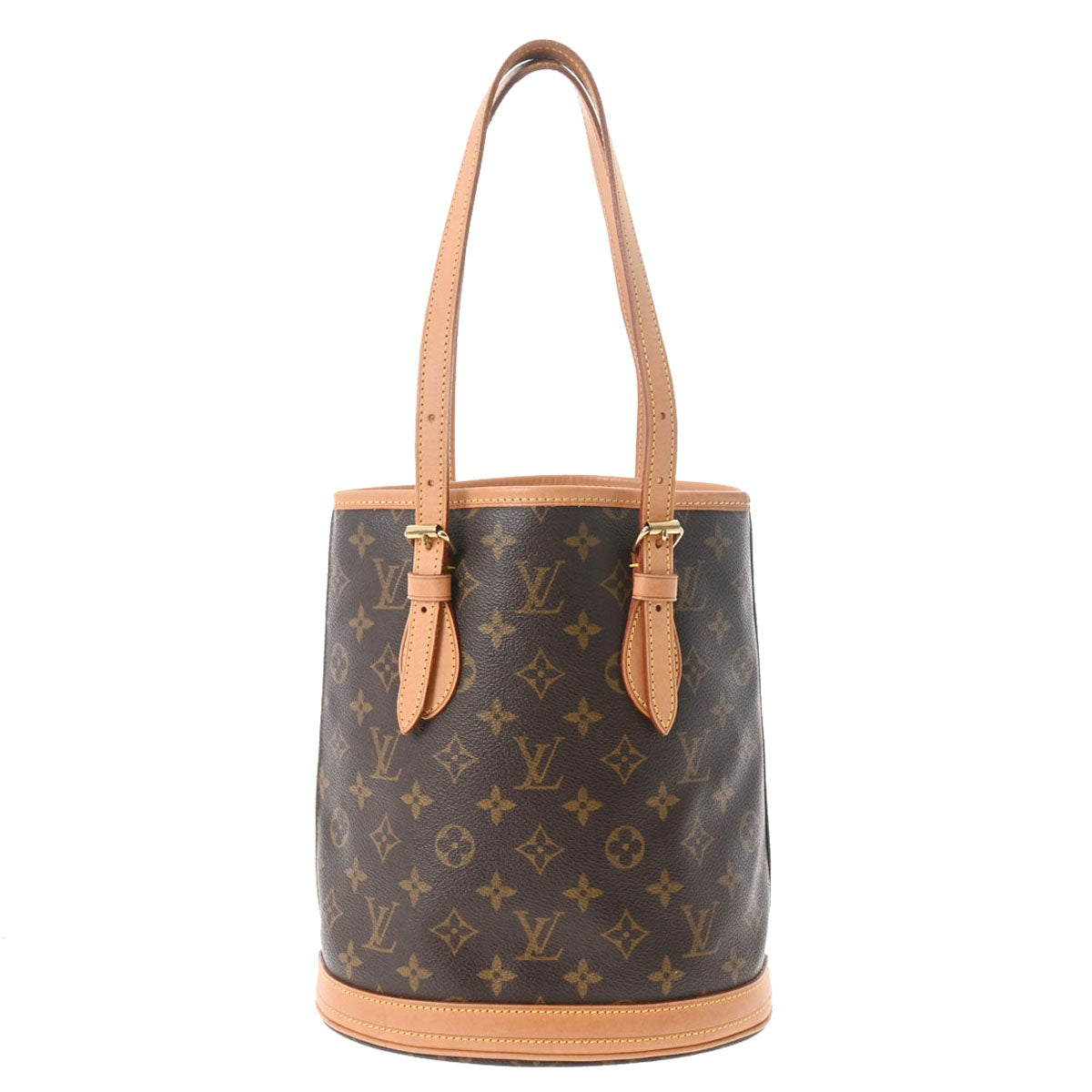 LOUIS VUITTON ルイヴィトン モノグラム バケットPM ブラウン M42238 レディース モノグラムキャンバス ハンドバッグ ABランク 中古 