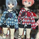 新色追加ドール服 8点セット小悪魔1/4サイズbjd1/4ドール衣装