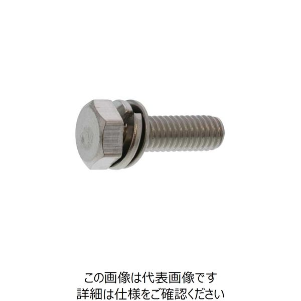 ファスニング J BK ステンレス 六角トリーマ P＝4（SW+JIS小形W組込） 5 X 30 110200040050030008（直送品）