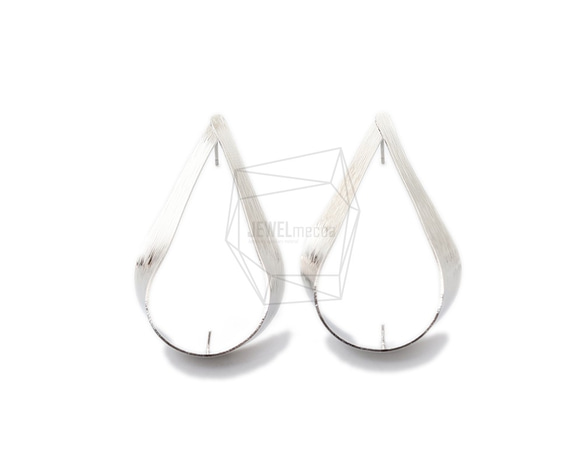 ERG-1569-R【2個入り】ティアドロップピアス ,Teardrop Post  Earring