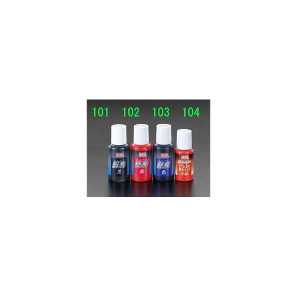 エスコ 30ml [青] 瞬乾用補充インク EA762AE-103 1セット(10本:1本×10個)（直送品）