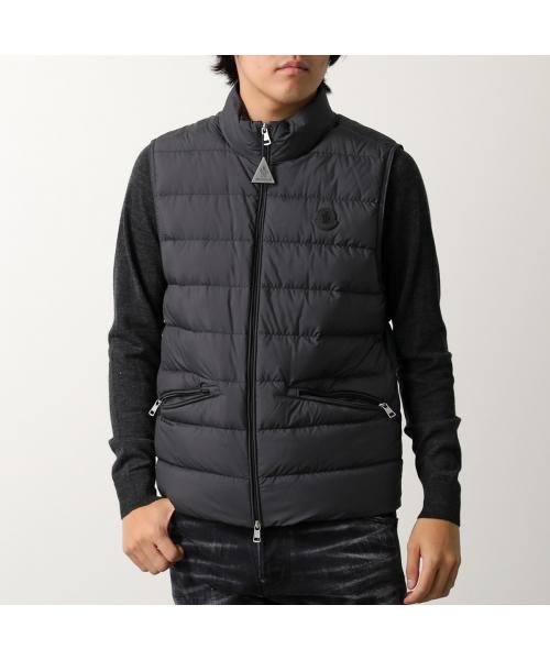 MONCLER ダウンベスト LECHTAL 1A00139 549SK レザーロゴパッチ