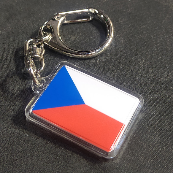 ◆新品◆ チェコ キーホルダー 国旗 Czech