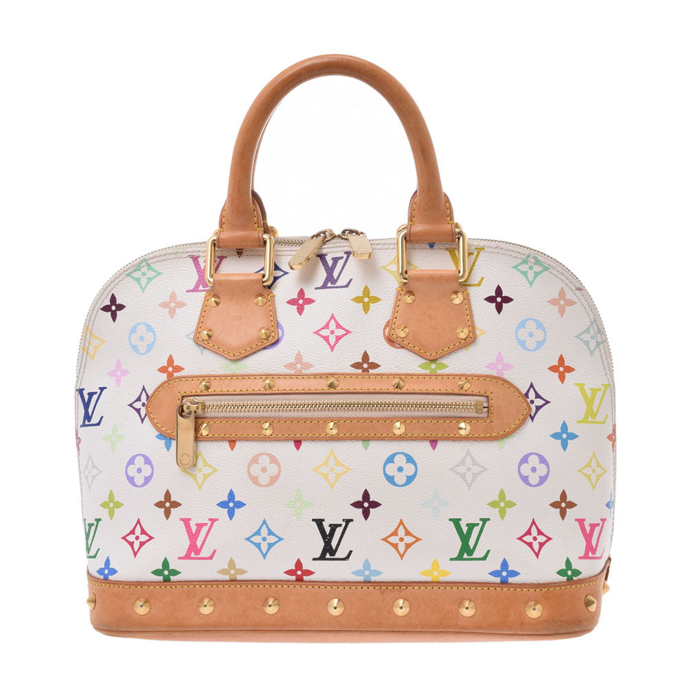 LOUIS VUITTON ルイヴィトンマルチカラー アルマ  白 レディース ハンドバッグ M92647  中古