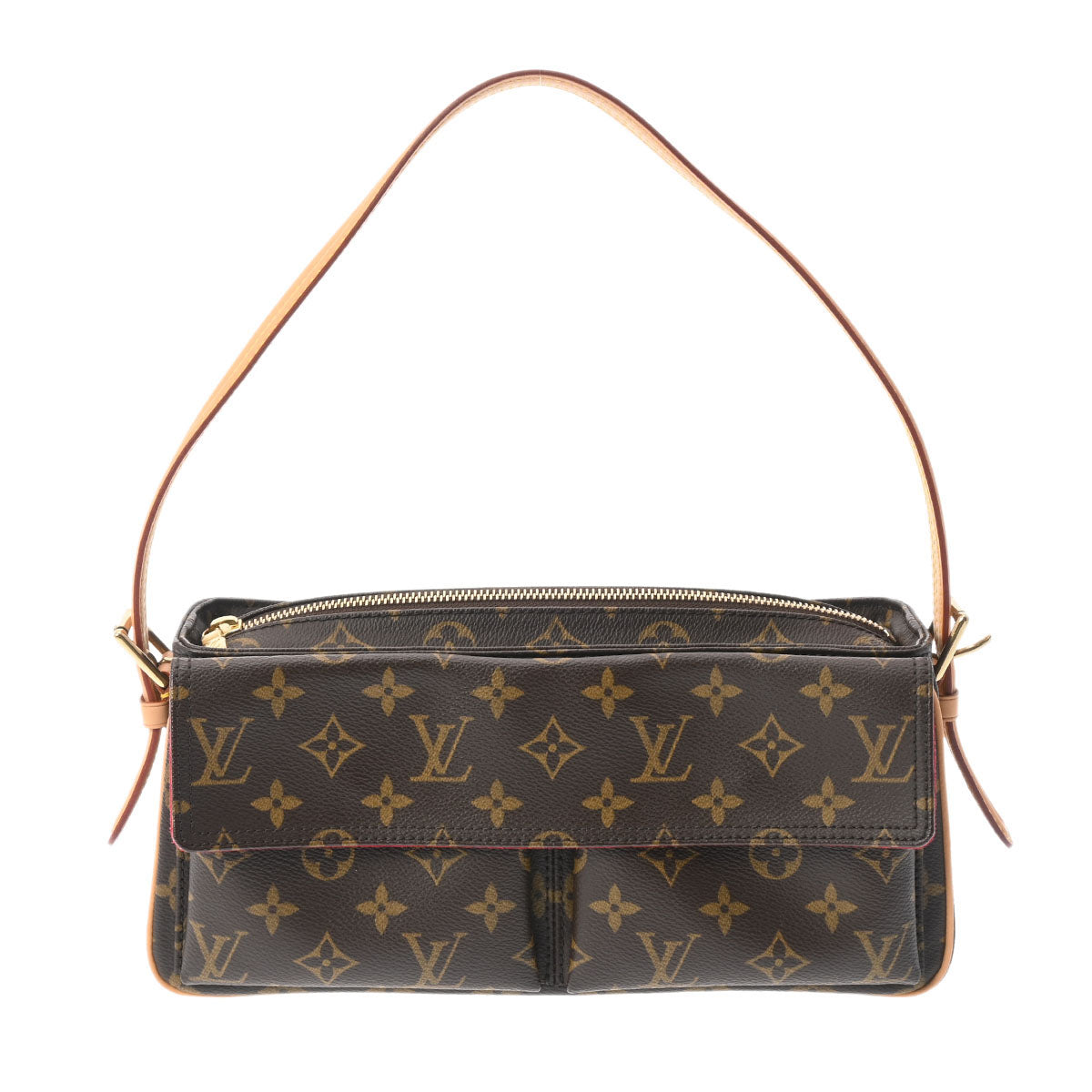 LOUIS VUITTON ルイヴィトン モノグラム ヴィバシテ MM ブラウン M51164 レディース モノグラムキャンバス ショルダーバッグ ABランク 中古 