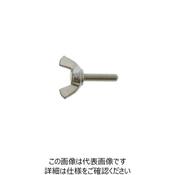 ファスニング J ユニクロ 鉄 冷間蝶ボルト（Hタイプ） 6 X 30 C00000200060030001 1箱（200個）（直送品）