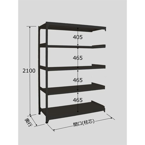 サカエ ラークラック(ブラック/150kg/高さ2100/連結) RLK-2545R 1台（直送品）