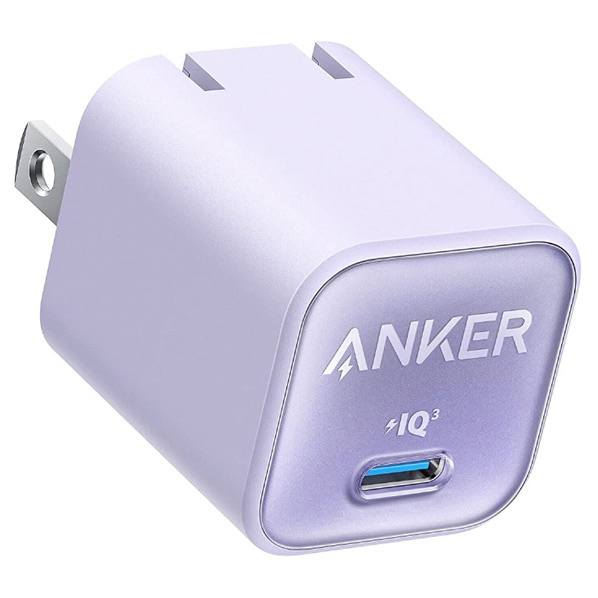 Anker 511 Charger(Nano 3, 30W) バイオレット A2147NV1