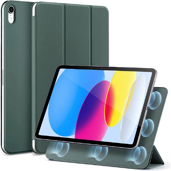 ESR iPad 10．9インチ(第10世代)用Rebound磁気スリムケースカバー Forest Green ESR255