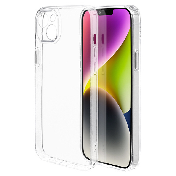 ラスタバナナ iPhone 14 Plus用極限保護ハイブリッドケース TPU×PC クリア 7288IP267HB