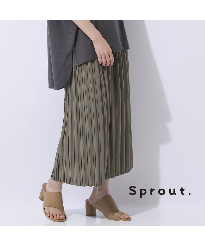 リリアンビューティ/【Sprout.】プリーツ加工　オールゴムパンツ